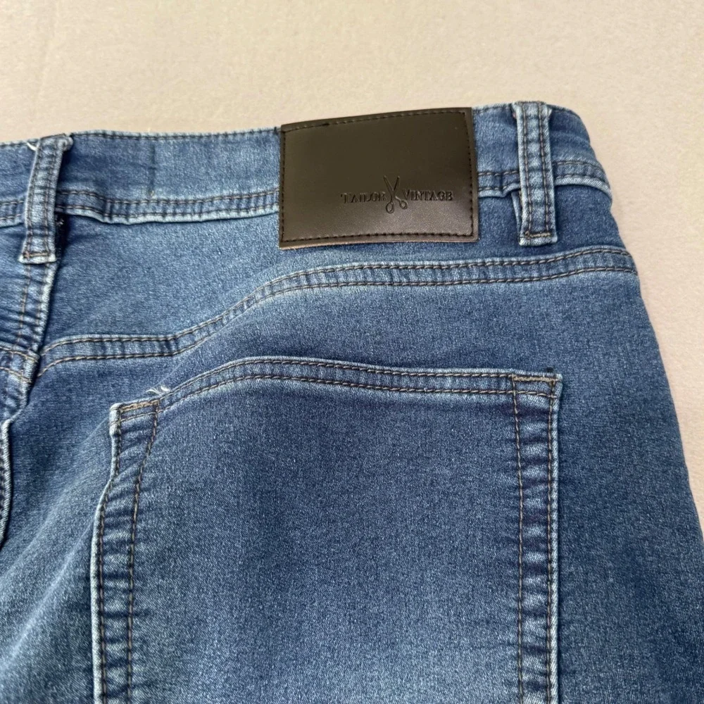Tailor Vintage Canaan Jeans Mens 34x32 Blue Slim Fit Comfort‎ Stretch Waist